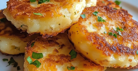 Cheesy potato patties