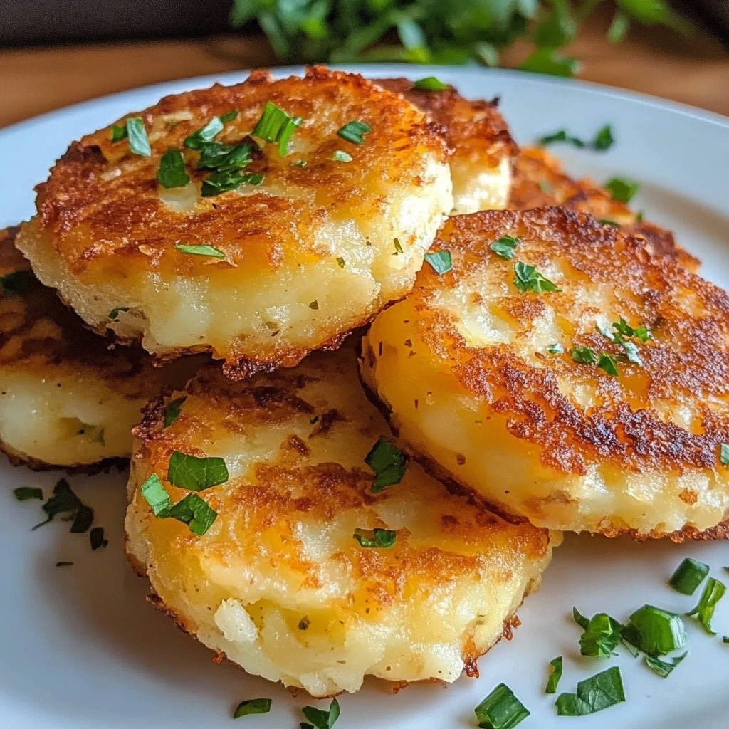 Cheesy potato patties