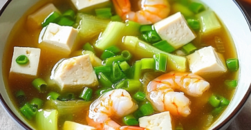 Shrimp, Tofu, and Bitter Melon Soup Recipe