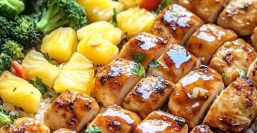 Sheet Pan Chicken with Pineapple and Vegetables