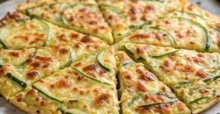 Zucchini Crust Vegetable Pizza