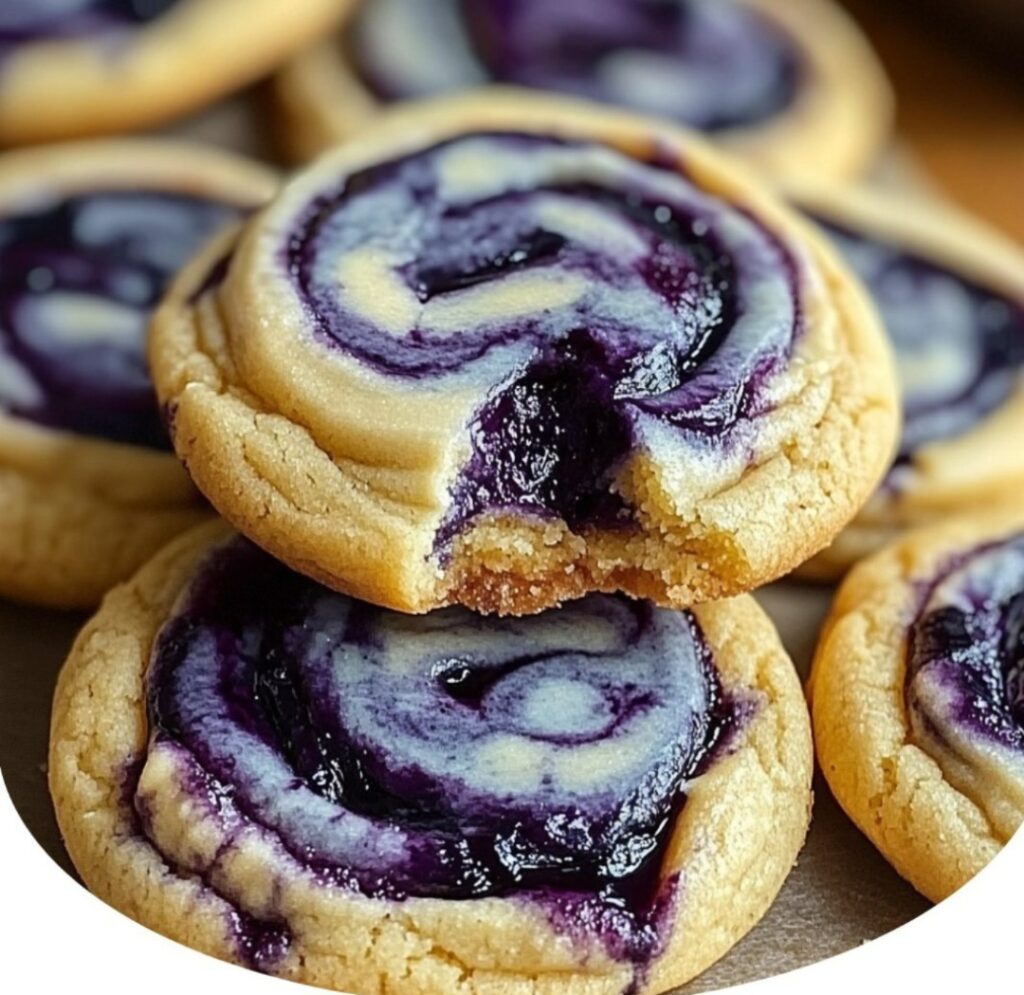 Blueberry Cheesecake Swirl Cookies