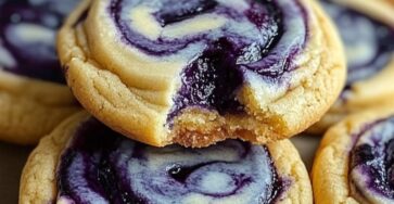 Blueberry Cheesecake Swirl Cookies