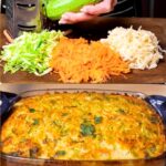 Zucchini carrot and potato bake