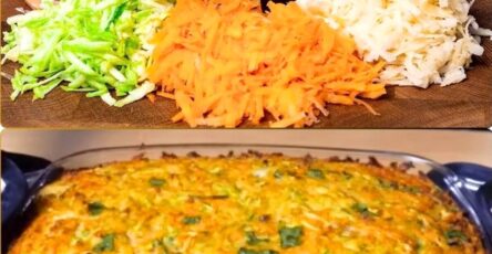 Zucchini carrot and potato bake