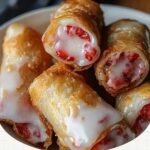 Strawberry Cheesecake Egg Roll