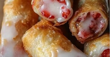 Strawberry Cheesecake Egg Roll