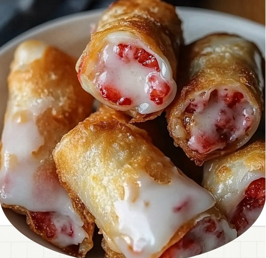 Strawberry Cheesecake Egg Roll