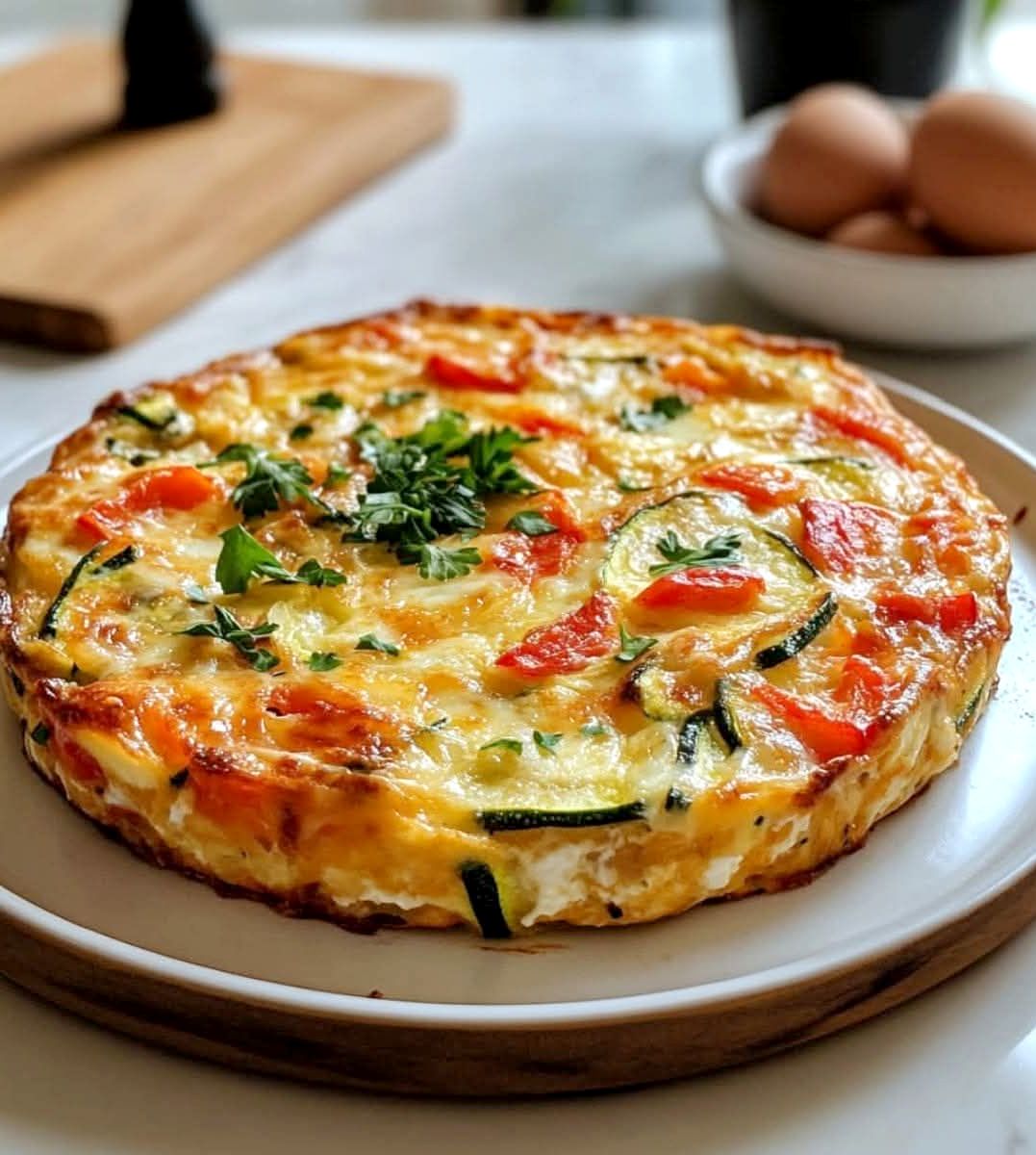 Zucchini and Tomato Frittata