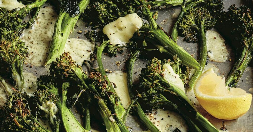 Roasted Broccolini with Lemon and Parmesan