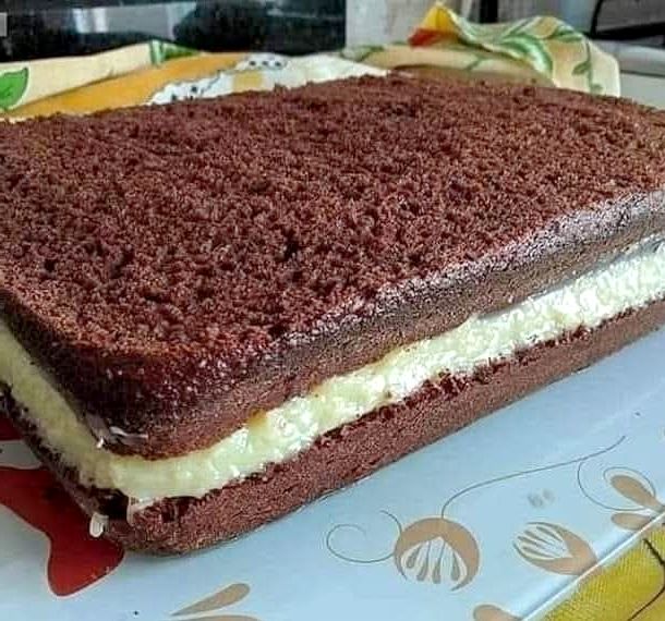 Chocolate cake layered