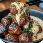 Korean BBQ Meatballs with Spicy Mayo Dip