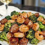 Honey Garlic Shrimp Sausage and Broccoli Stir-Fry