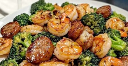 Honey Garlic Shrimp Sausage and Broccoli Stir-Fry