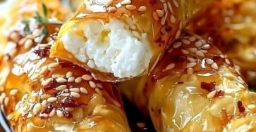 cheesy phyllo rolls