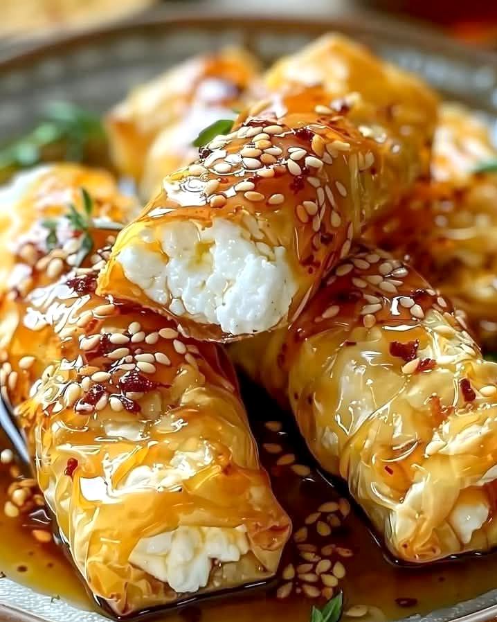 cheesy phyllo rolls