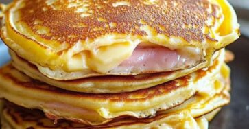 Savory Ham and Cheese Pancakes