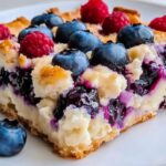 Blueberry Cottage Cheese Breakfast Bake