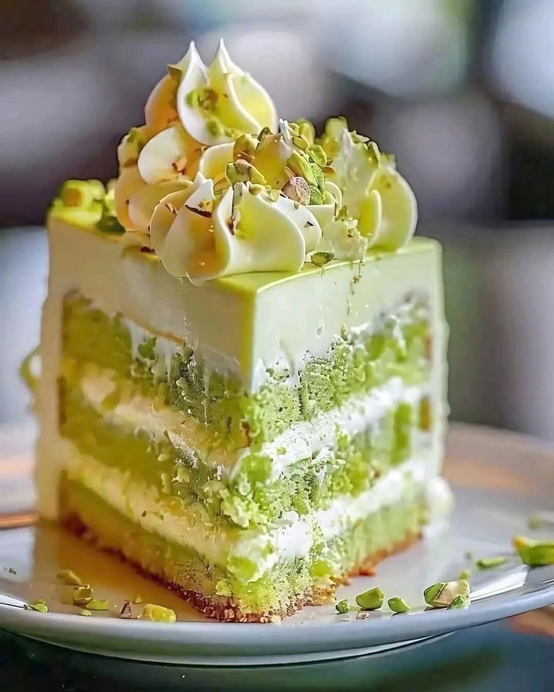 Pistachio Cream Cake