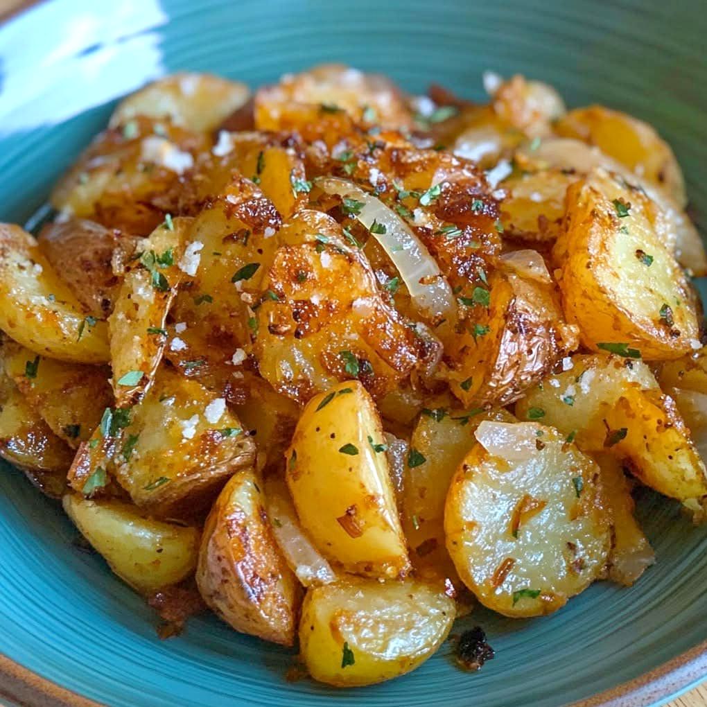 OVEN-ROASTED POTATOES AND ONIONS