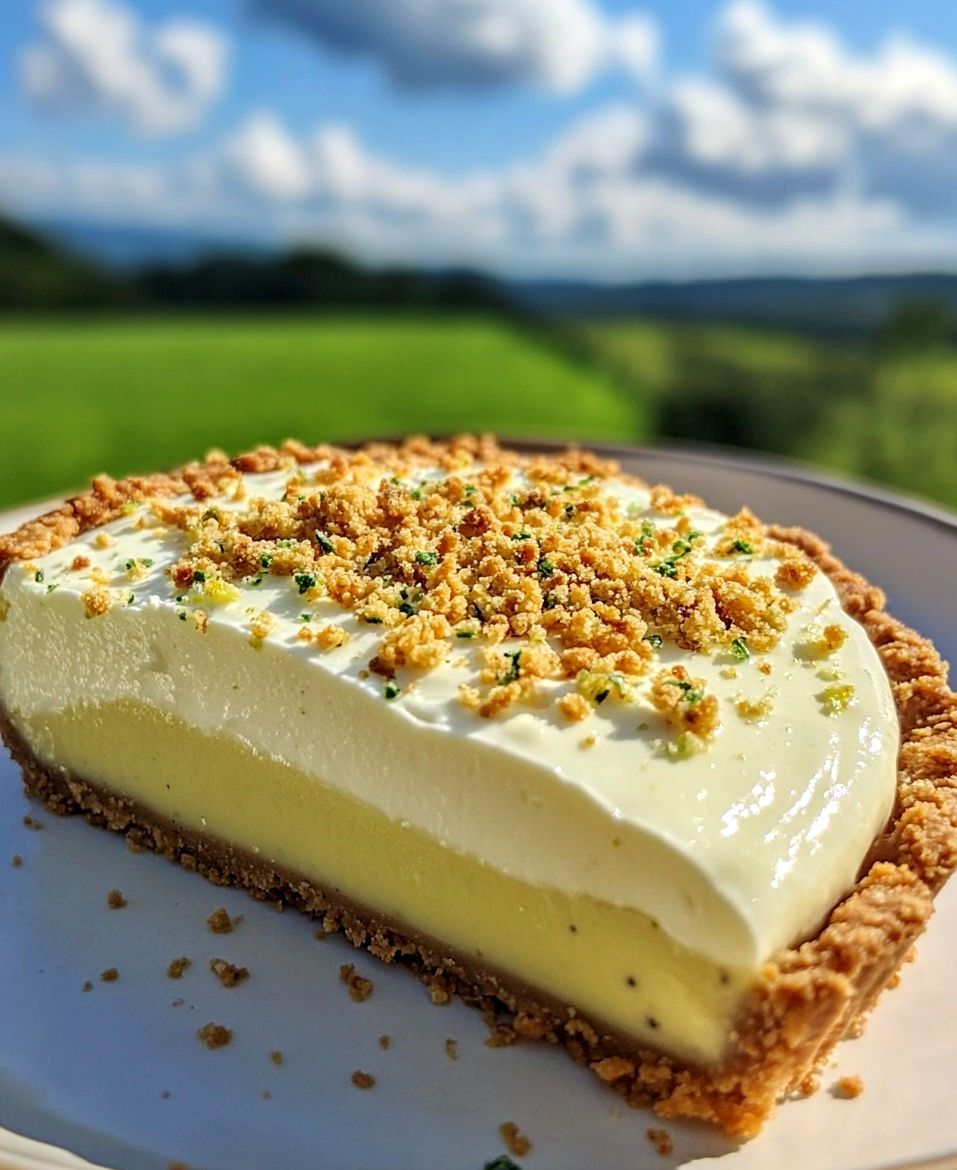 Peppermint Crisp Lemon Tart