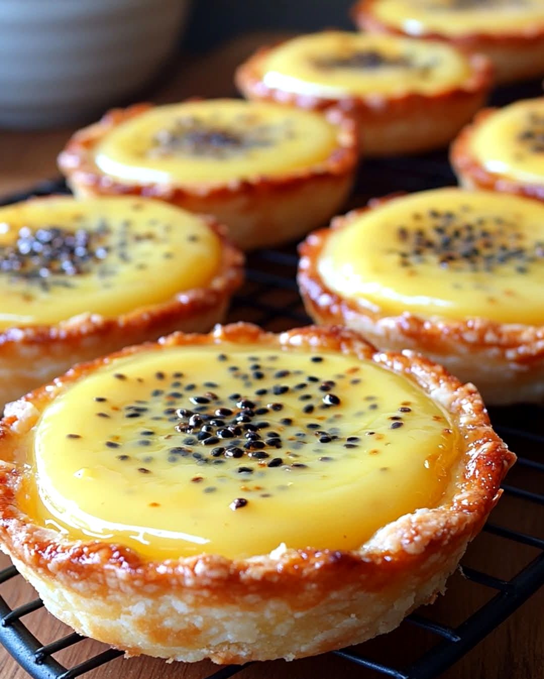 Mini Passionfruit Condensed Milk Tarts