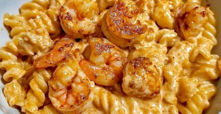 Creamy Cajun Shrimp and Chicken Pasta