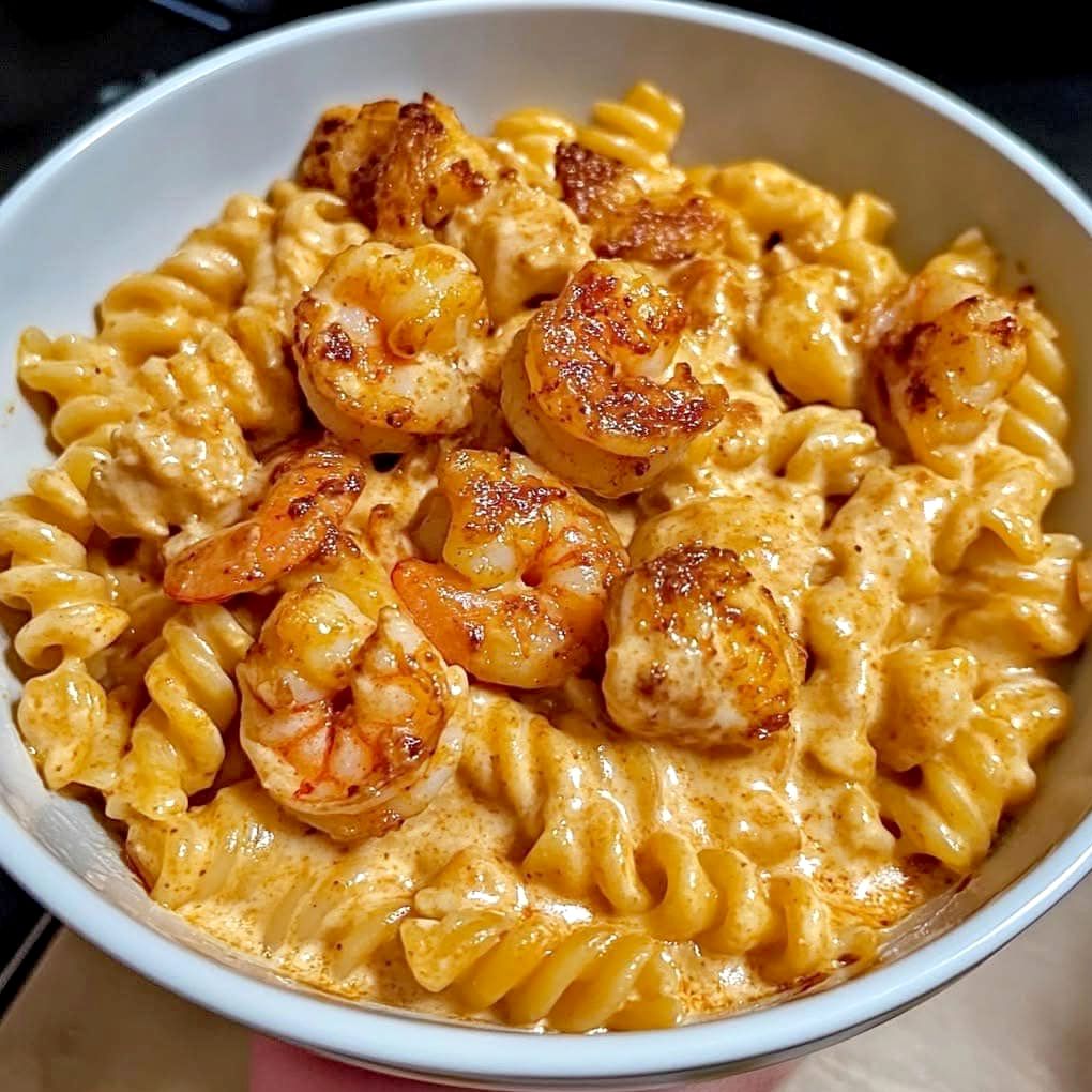 Creamy Cajun Shrimp and Chicken Pasta