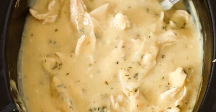 Creamy Slow Cooker Chicken and Gravy