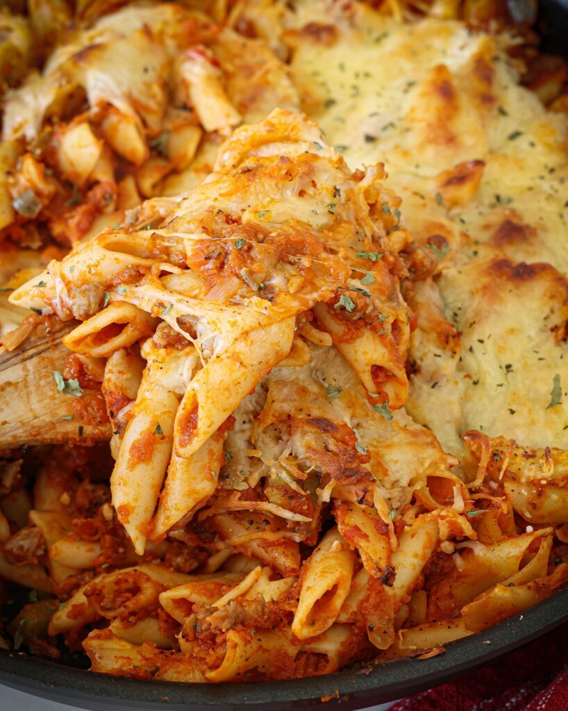 Cheesy Baked Penne Pasta