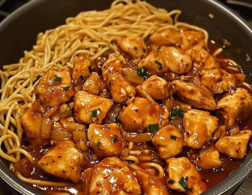 One-Pot Honey Garlic Chicken & Noodles Recipe