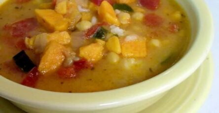 Hearty Sweet Potato and Chickpea Soup