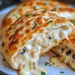 Chicken Alfredo Air Fryer Calzones