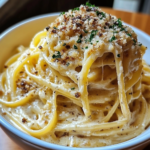 Cheesy Garlic Butter Linguine Pasta Recipe