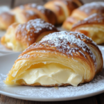 Vanilla Cream-Filled Croissants