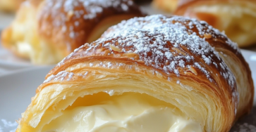 Vanilla Cream-Filled Croissants