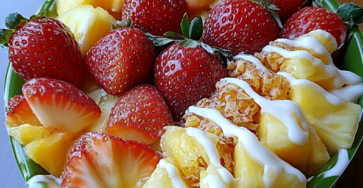 Strawberry Pineapple Fruit Bowl