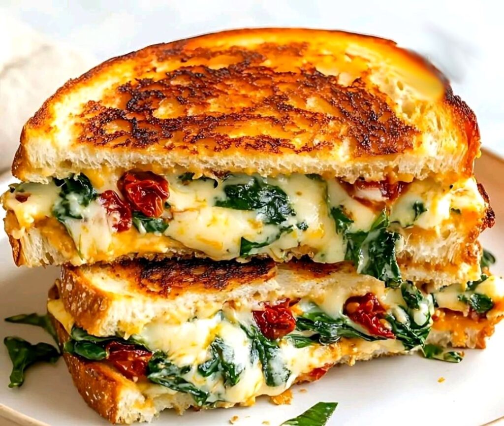 Mediterranean Grilled Cheese Sandwich