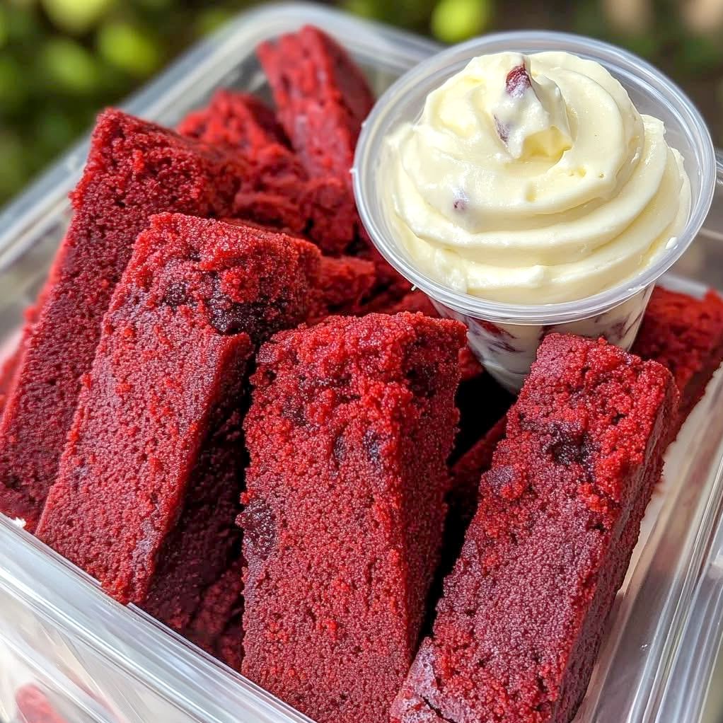 Delicious Red Velvet Cake Fingers