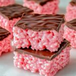 Chocolate Covered Cherry Rice Krispies Treats