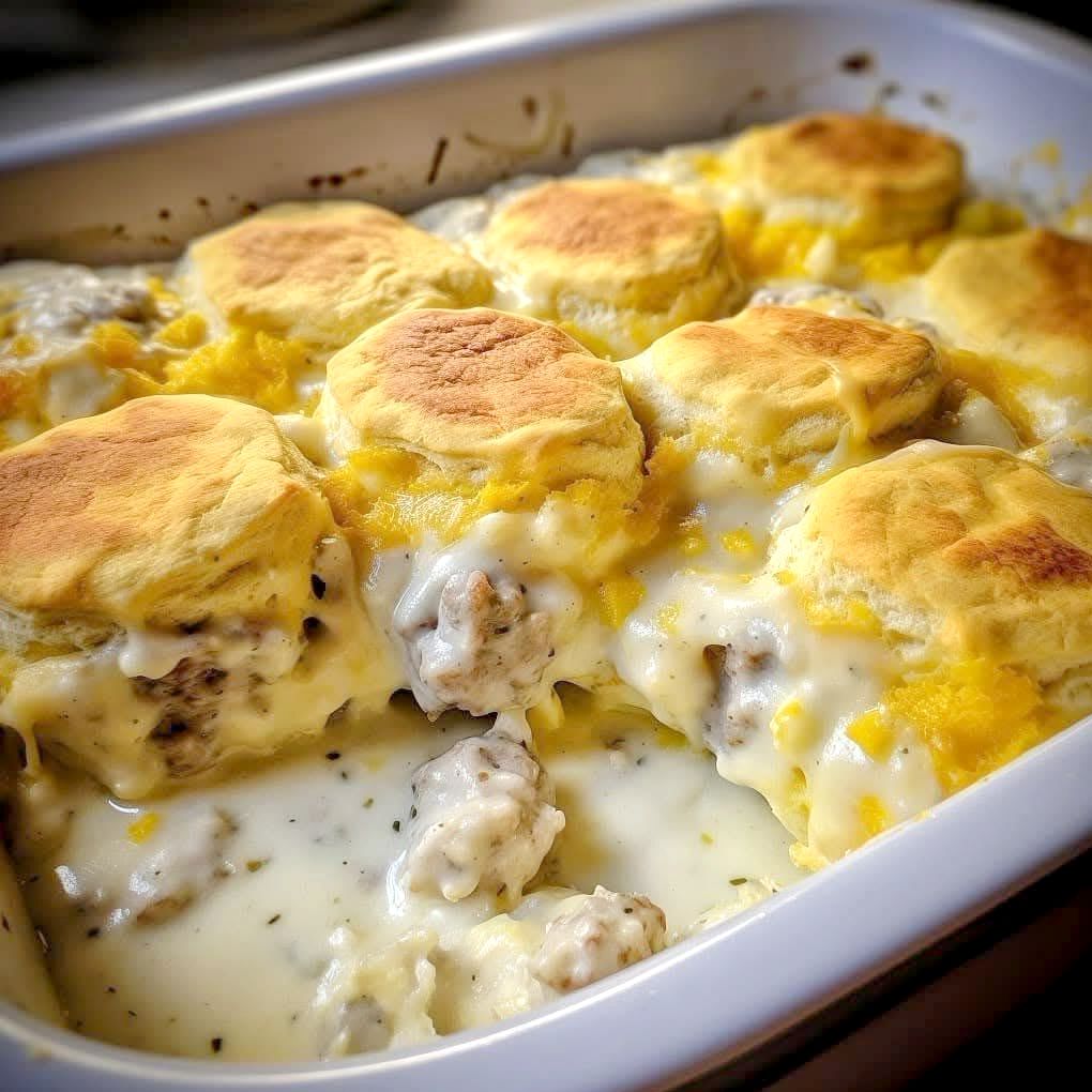 Biscuits and Gravy Casserole