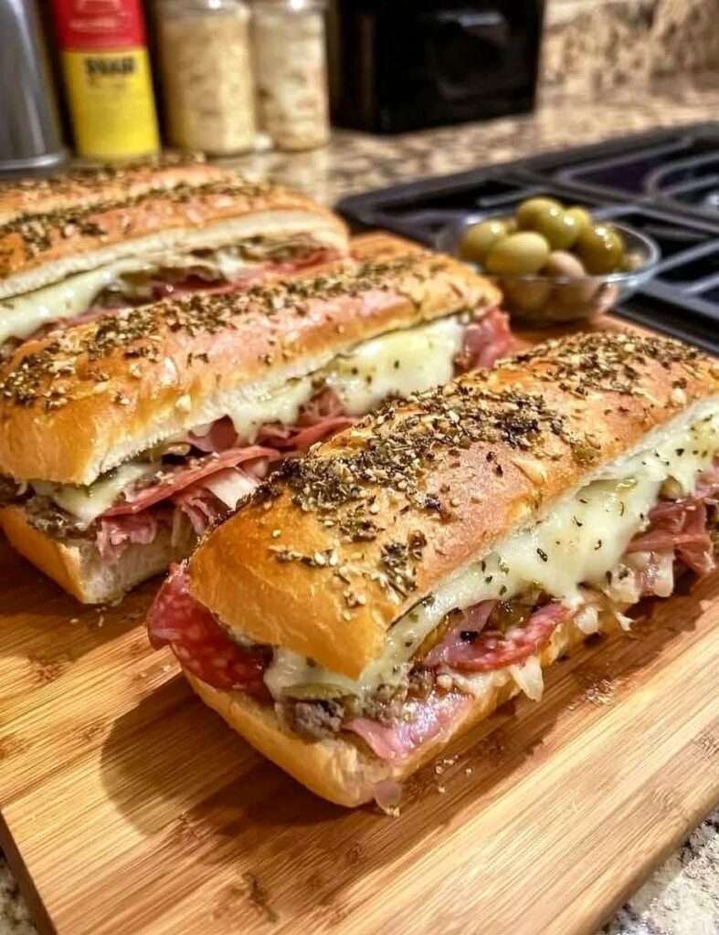 Giant Muffaletta Italian Sandwich Recipe