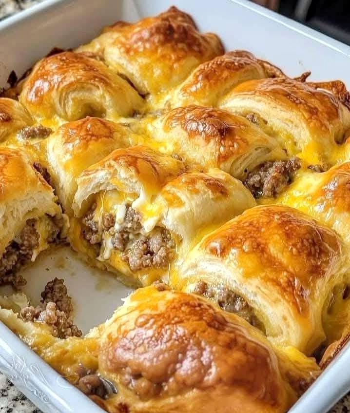 Cheesy Sausage Crescent Bake Recipe