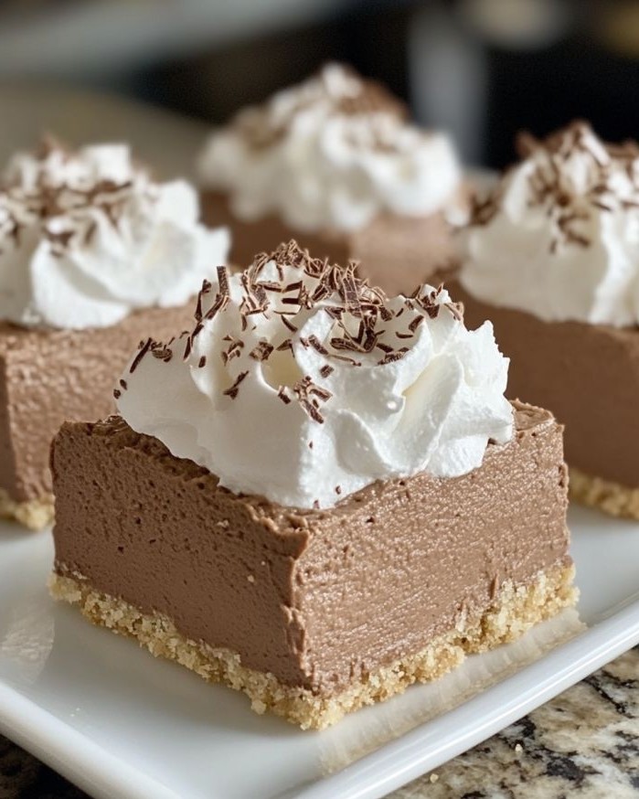 No-Bake Chocolate Mousse Bars