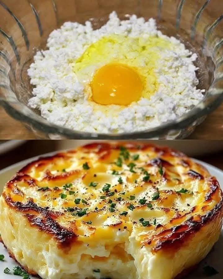 Baked Cottage Cheese Eggs