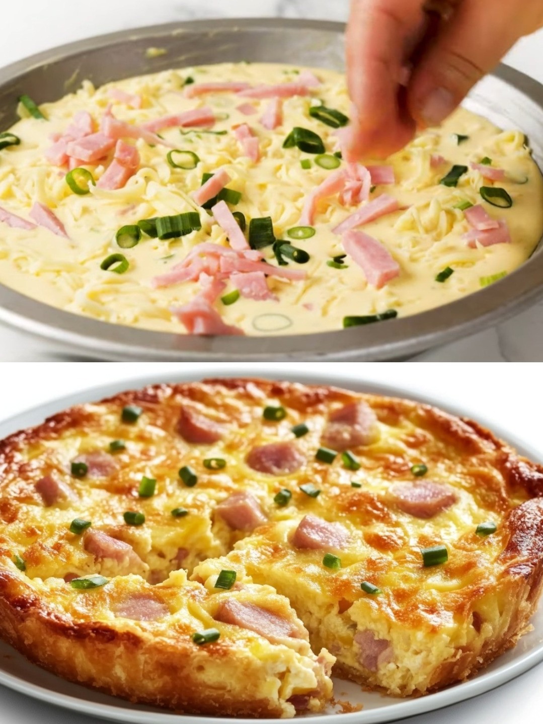 Easy Ham and Cheese Quiche Recipe