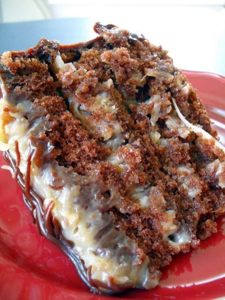 Homemade German Chocolate Cake