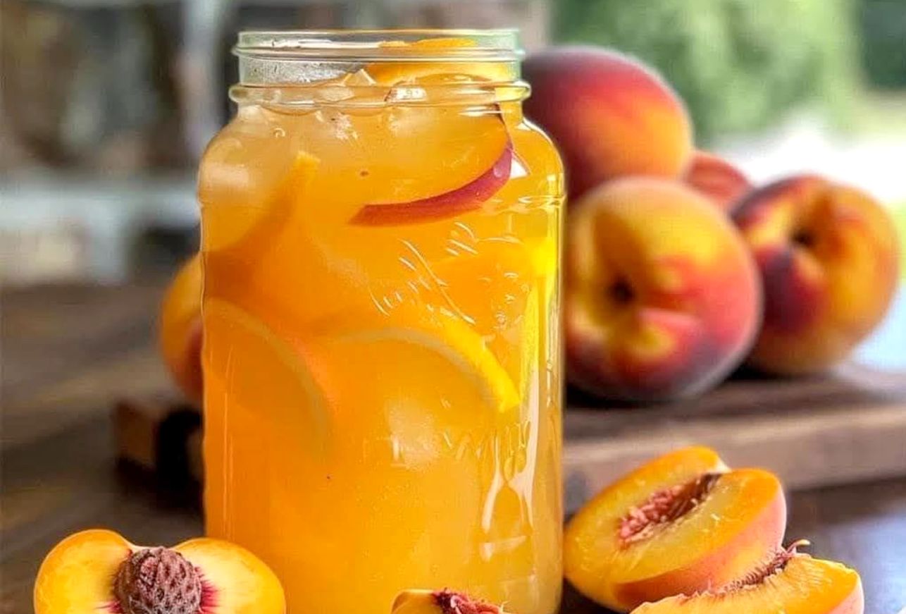 Homemade Peach Lemonade