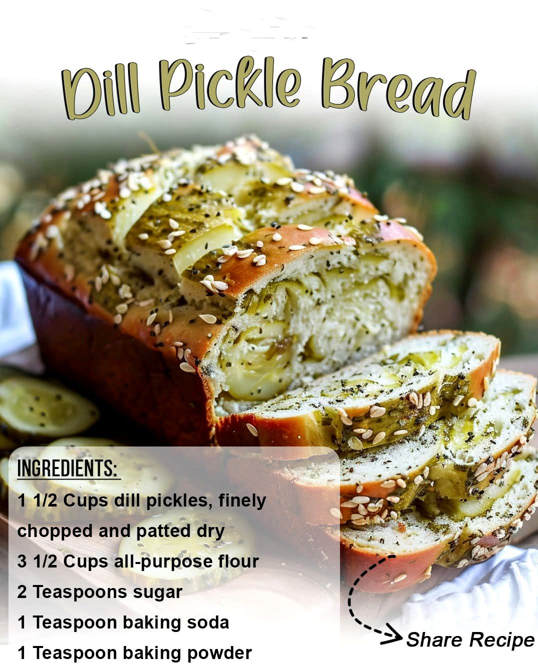 Homemade Dill Pickle Bread