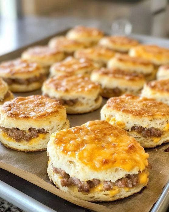 Homemade Sausage and Cheese Biscuits Recipe